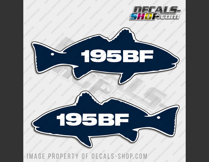 Sea Fox 195BF Boat Logo Decal Set of 2 x 10.75" Sea Fox 195BF Boat Logo Decal Set of 2 x 10.75"